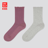 优衣库 童装/女童 袜子(2双装) 429380 UNIQLO