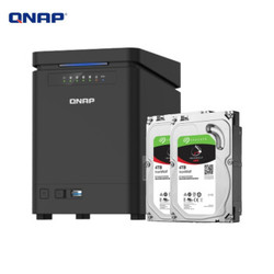 威联通（QNAP）TS-453Dmini 8G内存四盘位网络存储（含2块4T酷狼硬盘）