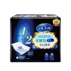Unicharm尤妮佳 舒蔻 1/2省水湿敷专用化妆棉 40片/盒 *6件