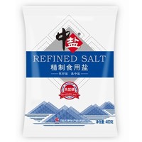 聚划算百亿补贴：中盐 精制食用盐 未加碘 400g*6包