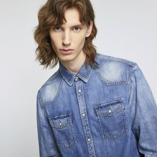 商品jackjones杰克琼斯219305540贴布牛仔衬衫