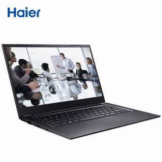 海尔（haier）凌越S14 14英寸商务办公轻薄笔记本（intel十代 8G 256G)  典雅黑