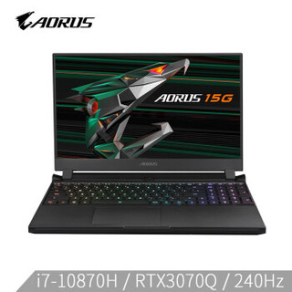 GIGABYTE 技嘉 Aorus15G 2021款 15.6英寸游戏本（i7-10870H、32GB、512GB、RTX 3070MQ、240Hz）