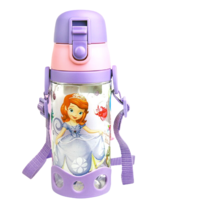 Disney 迪士尼 WD-4161 tritan儿童吸管杯 530ml 紫色苏菲亚花