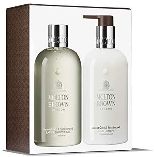 Molton Brown 椰子可可檀香沐浴露身体乳套装礼盒