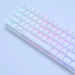 Dareu 达尔优 EK861 61键 双模机械键盘 白色 RGB 青轴