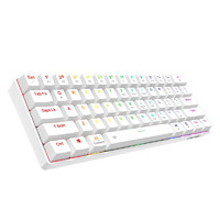 Dareu 达尔优 EK861 61键 蓝牙双模无线机械键盘 白色 达尔优红轴 RGB