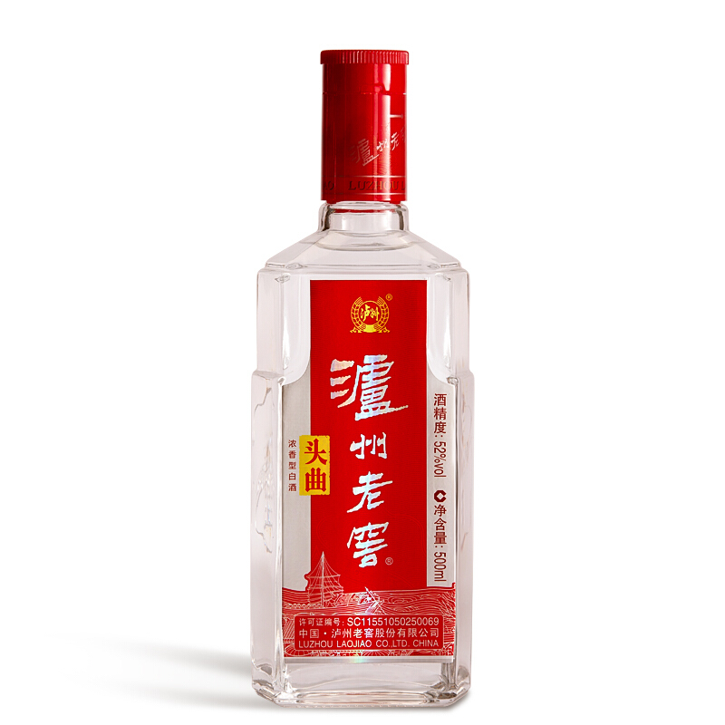 泸州老窖头曲52%vol 浓香型白酒500ml 单瓶装【报价价格评测怎么