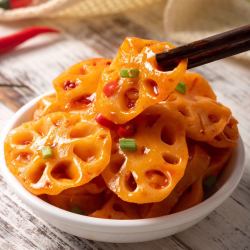 香辣藕片_丁丁同学 香辣卤藕片60包多少钱-什么值得买