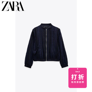 ZARA 女装 条纹透明硬纱飞行员夹克外套 07980731030