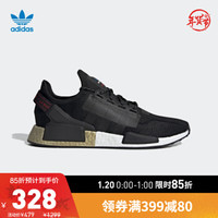 阿迪达斯官网 adidas 三叶草 NMD_R1.V2 男女经典运动鞋FW5327 1号黑色/金金属 36.5(225mm)