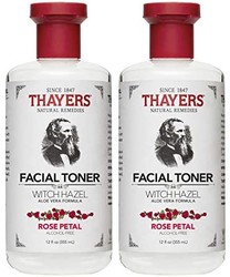 Thayers 玫瑰花瓣金缕梅芦荟汁 - 12 盎司 12 Oz (Pack of 2) *2件