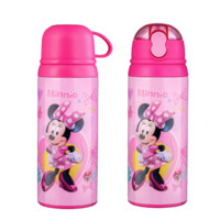 Disney 迪士尼 HM3302N 儿童保温杯+吸管盖+组合杯盖 550ml 米妮粉色