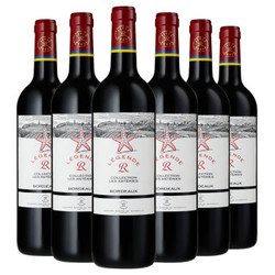 拉菲（LAFITE）传奇波尔多经典海星 赤霞珠干红葡萄酒 750ml*6瓶整箱装 法国进口红酒