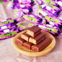 俄罗斯风味紫皮糖巧克力糖喜糖小零食国产糖果包装品