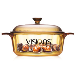 VISIONS 康宁 康宁（VISIONS） 1.25L晶彩透明玻璃锅 明火直烧 可视烹饪 VS-12-E-LCL/ZK