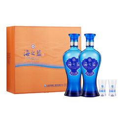 YANGHE 洋河 藍色經典 海之藍 52度 480ml*2瓶 禮盒裝 綿柔濃香型 送禮