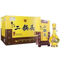 niulanshan牛栏山经典二锅头黄龙清香型白酒52度500ml6瓶整箱装