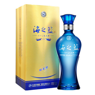 YANGHE 洋河 海之蓝 蓝色经典 52%vol 浓香型白酒 1000ml*2瓶 整箱装