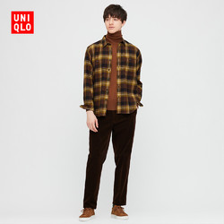 UNIQLO 431482 男士法兰绒格子衬衫