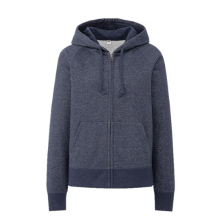 uniqlo优衣库女士棉质长袖拉链连帽卫衣422705