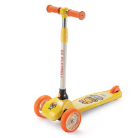 乐的一键折叠小黄鸭儿童滑板车三轮2-8岁闪光轮男女小孩溜溜车滑滑踏板车