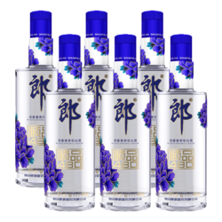 LANGJIU 郎酒 顺品郎480蓝款 45度兼香型光瓶白酒 480mL*6瓶