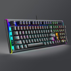 HP 惠普 GK600F 机械键盘 104键 混光茶轴