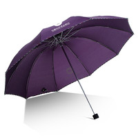 Paradise 天堂伞 3311E 10骨晴雨伞 深紫色(定制款)