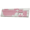 Hyeku 黑峡谷 GK715 104键 有线机械键盘 粉白 凯华BOX白轴 单光
