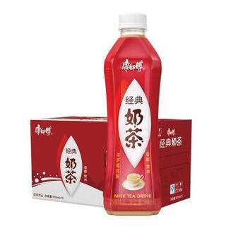 康师傅 奶茶饮料 经典奶茶 阿萨姆风味500ml*15瓶 整箱装(新老包装随机发货） *2件