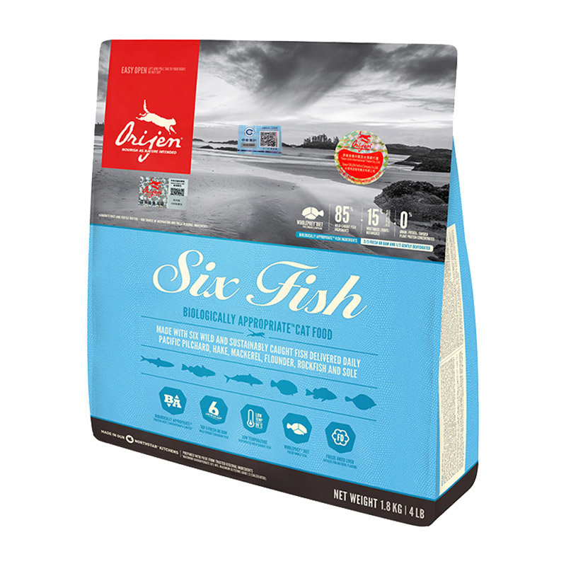 六种鱼系列 无谷全价猫粮 1.8kg