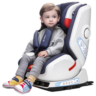 360儿童安全座椅 汽车智能安全座椅 适合9个月-12岁 isofix接口 智能头等舱 智慧蓝