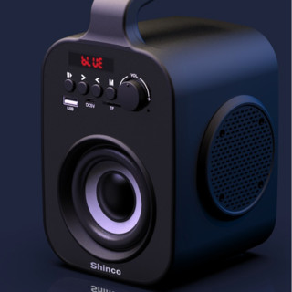 Shinco 新科 L1 2.0 桌面 蓝牙 音箱 黑色