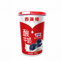 香满楼 蓝莓味酸奶 组装酸牛奶 180g*6 *10件