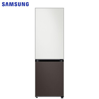 三星（SAMSUNG）333升 BESPOKE DIY自由组合冰箱 金属面板 风冷 智能变频 RB33R300426/SC(皎月白+星云灰）