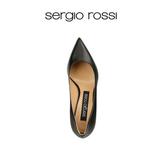 Sergio Rossi塞乔罗西 Godiva系列 黑色女士尖头高跟鞋 A43841MAGN05110