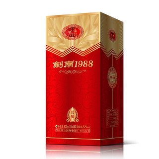 剑南春 剑南 1988 珍酿 52%vol 浓香型白酒 500ml 单瓶装