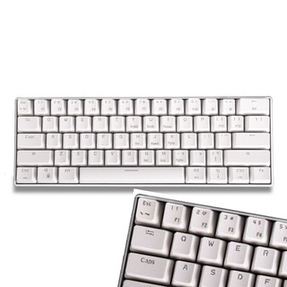 GANSS 迦斯 ALT61 61键 双模机械键盘 白色 Cherry茶轴 无光