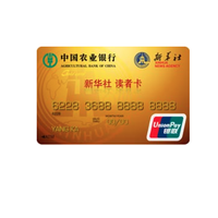ABC 农业银行 新华社读者联名系列 信用卡普卡