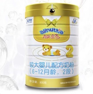 Ausnutria 澳优 能立多系列 较大婴儿奶粉 国行版 2段 800g