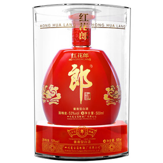 LANGJIU 郎酒 红花郎 红钻 53%vol 酱香型白酒 500ml 单瓶装