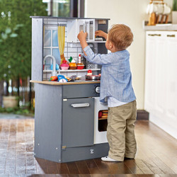 德国(Hape)厨房玩具宝宝情景益智玩具仿真超能声光模拟厨房女孩男孩生日礼物 3岁+ E3166