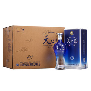 YANGHE 洋河 天之蓝 蓝色经典 42%vol 浓香型白酒 375ml*6瓶 整箱装