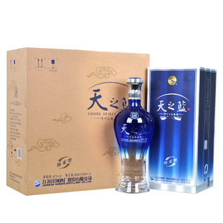 YANGHE 洋河 天之蓝 蓝色经典 42%vol 浓香型白酒 1000ml*2瓶 整箱装