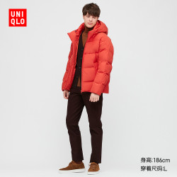 UNIQLO 优衣库 429291 男士无缝羽绒连帽外套