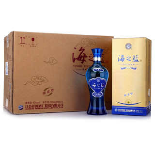 YANGHE 洋河 海之蓝 蓝色经典 42%vol 浓香型白酒 375ml*6瓶 整箱装
