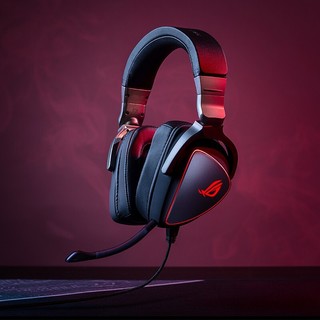 ROG 玩家国度 Delta Origin 精英版 耳罩式头戴式有线游戏耳机 黑色