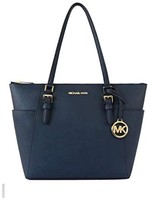 Michael Kors 迈克&middot;科尔斯 女式 Charlotte 大号顶部拉链手提包钱包手提包 人造皮革