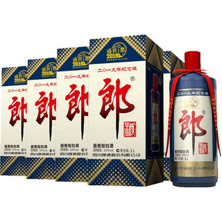 LANGJIU 郎酒 郎牌郎酒 2019年纪念版 53%vol 酱香型白酒 1000ml*6瓶 整箱装